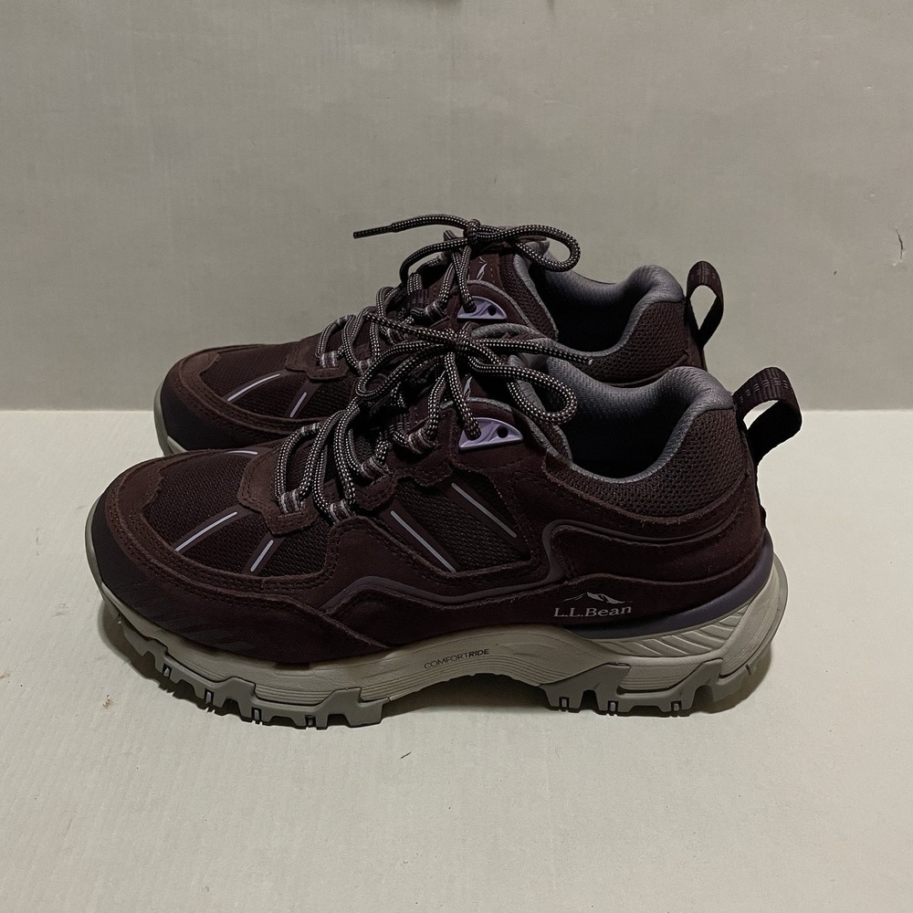L.L.Bean Trail‎ Model X Ventilated Hiking Shoes Women's 7.5 Wide Purple 523488